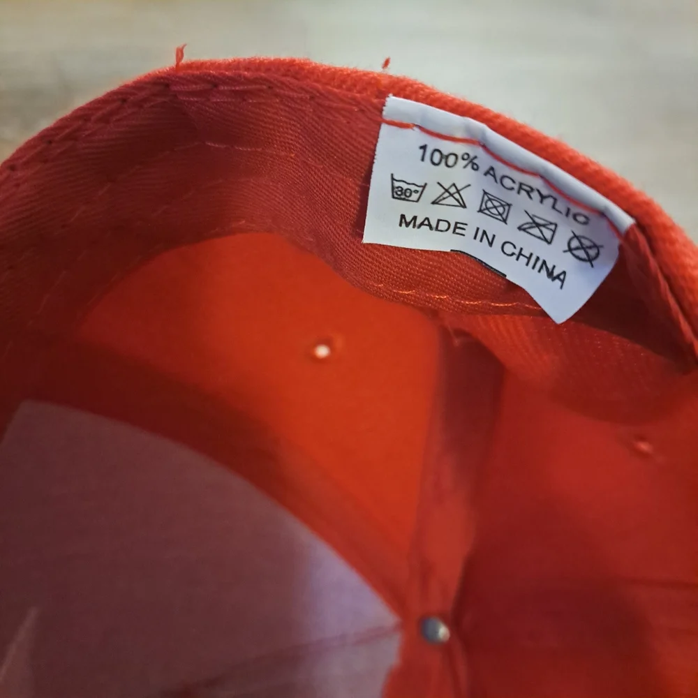 Red & Black Kid's Cap with White Star Kids Snapback Baseball Hat O/S NWOT